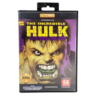 The Incredible Hulk - Sega Genesis (Authentic, Tested Working, Ships in a Box)