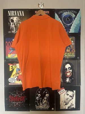 Vintage Y2K 2004 Rugby Polo Ralph Lauren Orange Polo shirt Men's