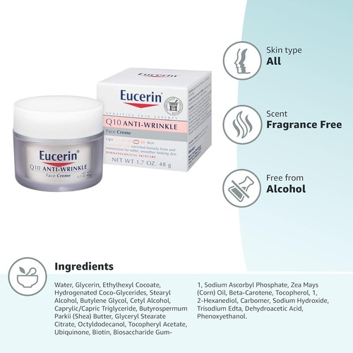 Eucerin Crema Notte Sollievo Arrossamento Riduce Arrossamenti Sensibili Pelle Prona 1,7 Oz - Foto 12 di 13