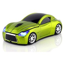 Wireless Sports Car Mouse - 2.4GHz LED Optical Mouse for Desktop Laptop