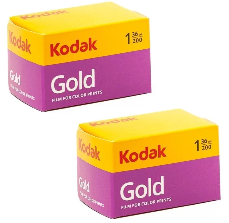 FRESH 2 x KODAK Gold 200 ISO 36exp 35mm 135 Color negative Film 10/2026 - Photo 1/1