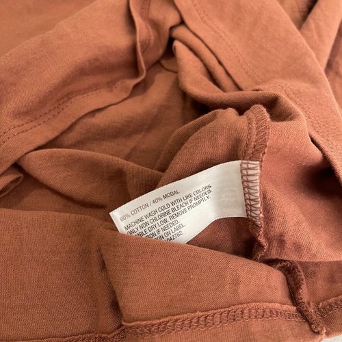 A New Day Shirt Women's Medium Solid Cap Sleeve Crew Neck Boxy NWT - Picture 8 of 9