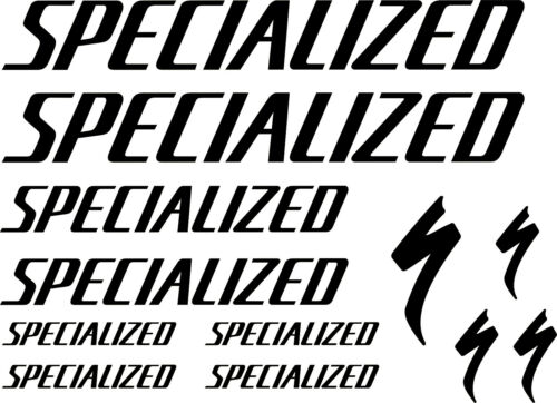 Specialized decals stickers for frame vinyl graphics bike mtb road black red new - Afbeelding 1 van 6