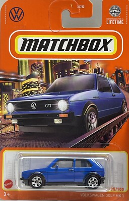 MATCHBOX 2024 #95 BLUE 1976 VW 76 VOLKSWAGEN GOLF MK 1 GTI JDM