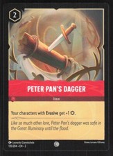 Disney Lorcana: Rise of Floodborn Peter Pan's Dagger 135 Common