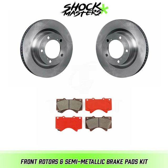 Front Semi-Metalic Brake Pads & Rotors Kit for 2007-2018 Toyota Tundra