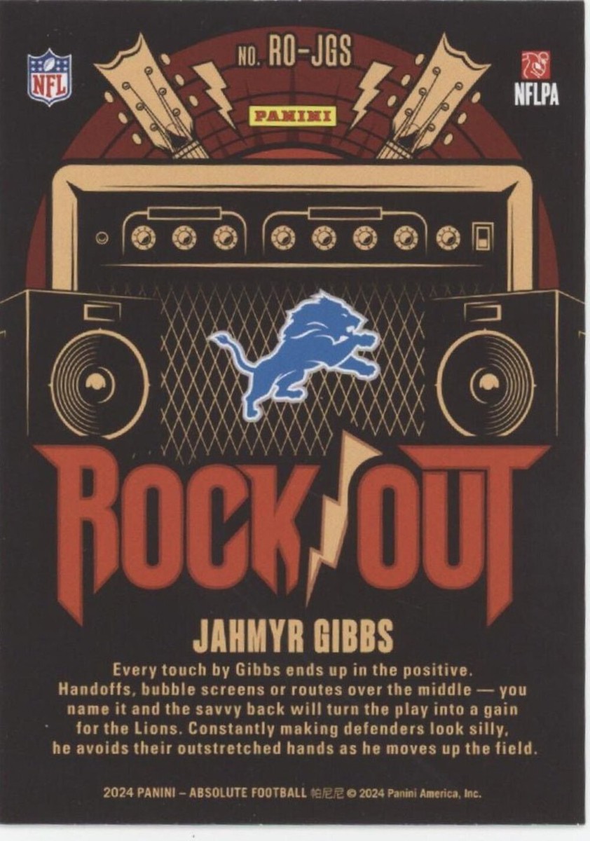 Jahmyr Gibbs 2024 Panini Absolute Rock Out #RO-JGS | eBay