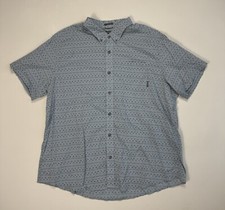 Eddie Bauer Mens 2XL Classic Fit Button Shirt Tribal Geometric Vacation Outdoor