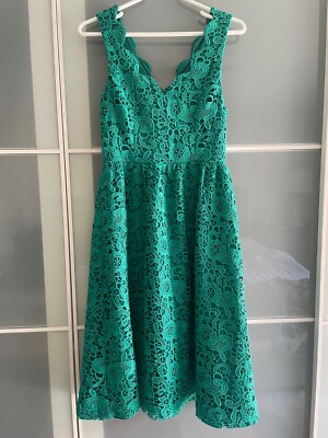 modcloth green lace dress GUNNE SAX for ModCloth Lilly Corselette Midi Dress Unicorn Tapestry S