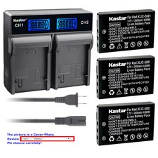 Kastar Battery LCD Rapid Charger for Sanyo DB-L50 Sanyo Xacti VPC-HD1010 Camera