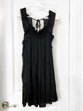 Free People Want Your Love Mini Dress Black Size M / NWT