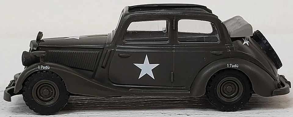 Busch NEW HO 1/87 Scale Mercedes Benz 170V Cabriolet US Army in Olive Drab - Image 2 of 4
