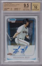 BRANDON BELT 2011 Bowman Chrome Prospects Autograph #BCP93 RC BGS 9.5/10 Auto