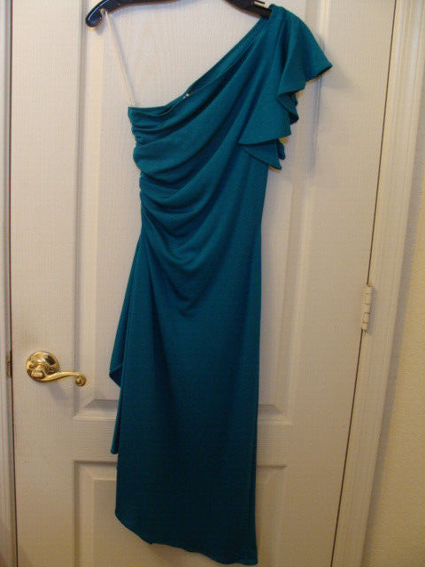 Vintage Climax By David Howard Evening Cocktail Prom Dress One Shoulder  Geen Sm | eBay