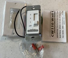 FANIMATION Wall Control 3-Speed Slide Control White CW110