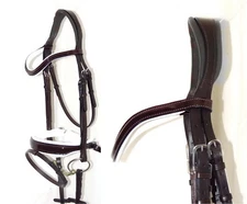FSS ANATOMIC MonoCrown Bridle FREEWAY CUT OUT Shape WHITE PADDING SINGLE/DOUBLE