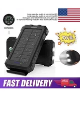 500000mAh Portable External Solar Power Bank 2USB LED Battery Charger For Phone