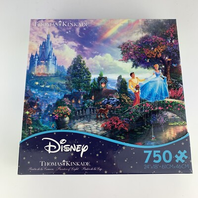 New Thomas Kinkade Cinderella Wishes Upon A Dream Ceaco 750 Piece Puzzle 2015
