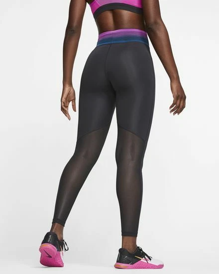 Slumber får resultat Nike Pro Women&#039;s Tights Training Gym Running Dri-FIT Mesh on Back of  the Knee | eBay