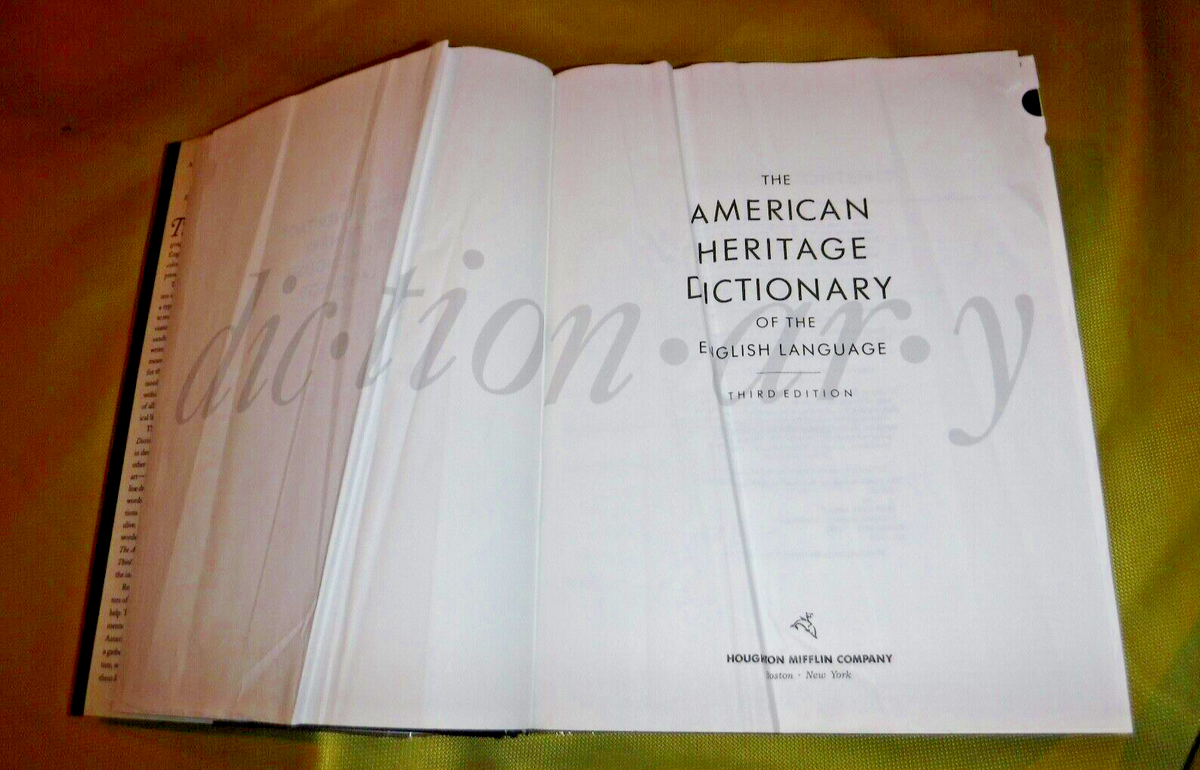 The American Heritage Dictionary of the English Language 1992 3RD