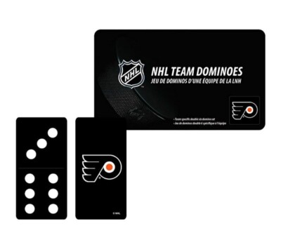 NHL Philadelphia Flyers Team Dominoes Full Set Of 28 In Gift Tin Ages 6+
