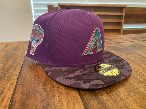 MyFitteds ARIZONA DIAMONDBACKS 1998 "EGGPLANT NIGHT CAMO" NEW ERA Fitted 7 3/4 - Picture 5 of 15