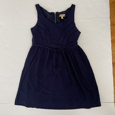 Princess Vera Wang Sz 5 Juniors Lined Sleeveless Blue Dress Zip Back Casual
