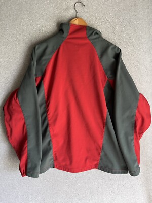 Marmot Gore Windstopper Jacket XL Red Gray Soft Shell Fleece GTX