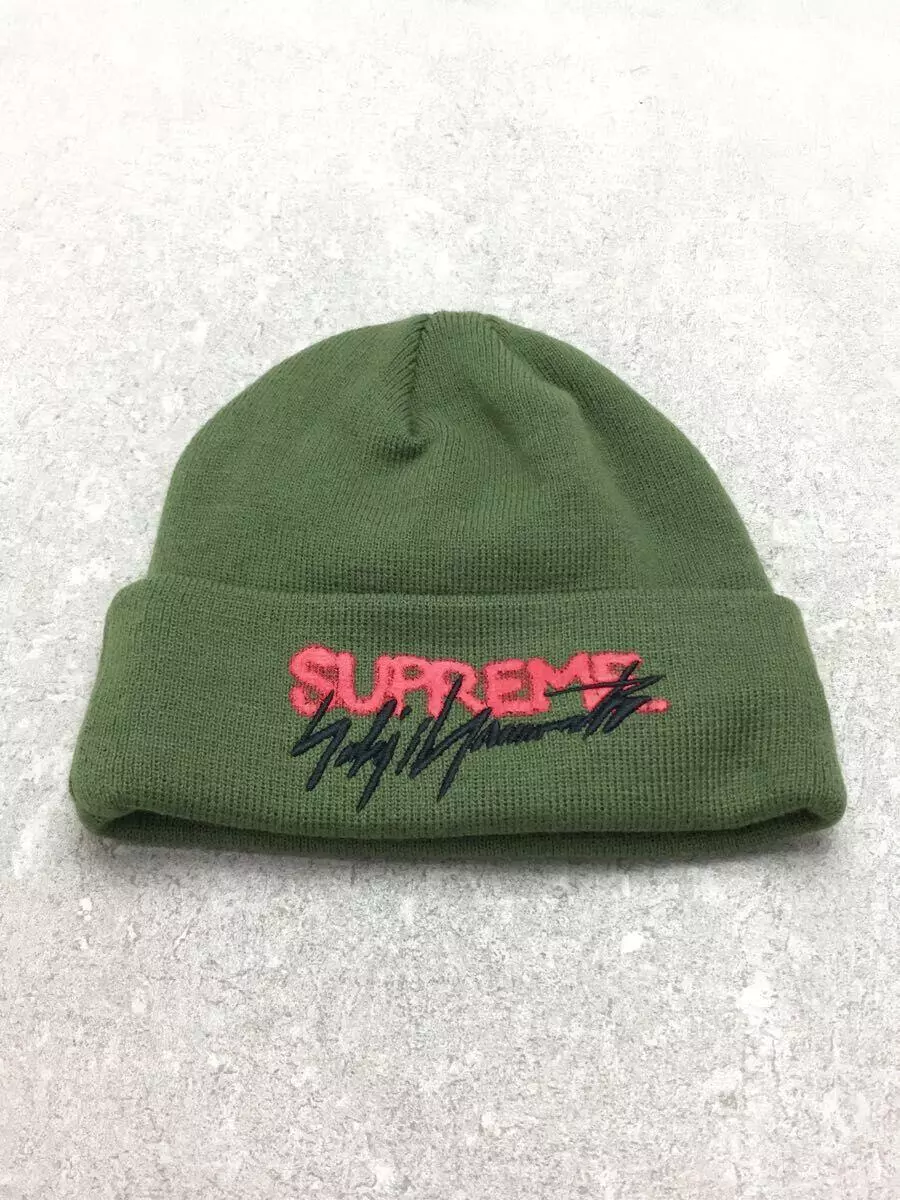 Supreme x YOHJI YAMAMOTO x NEW ERA Beanie knit cap khaki acrylic