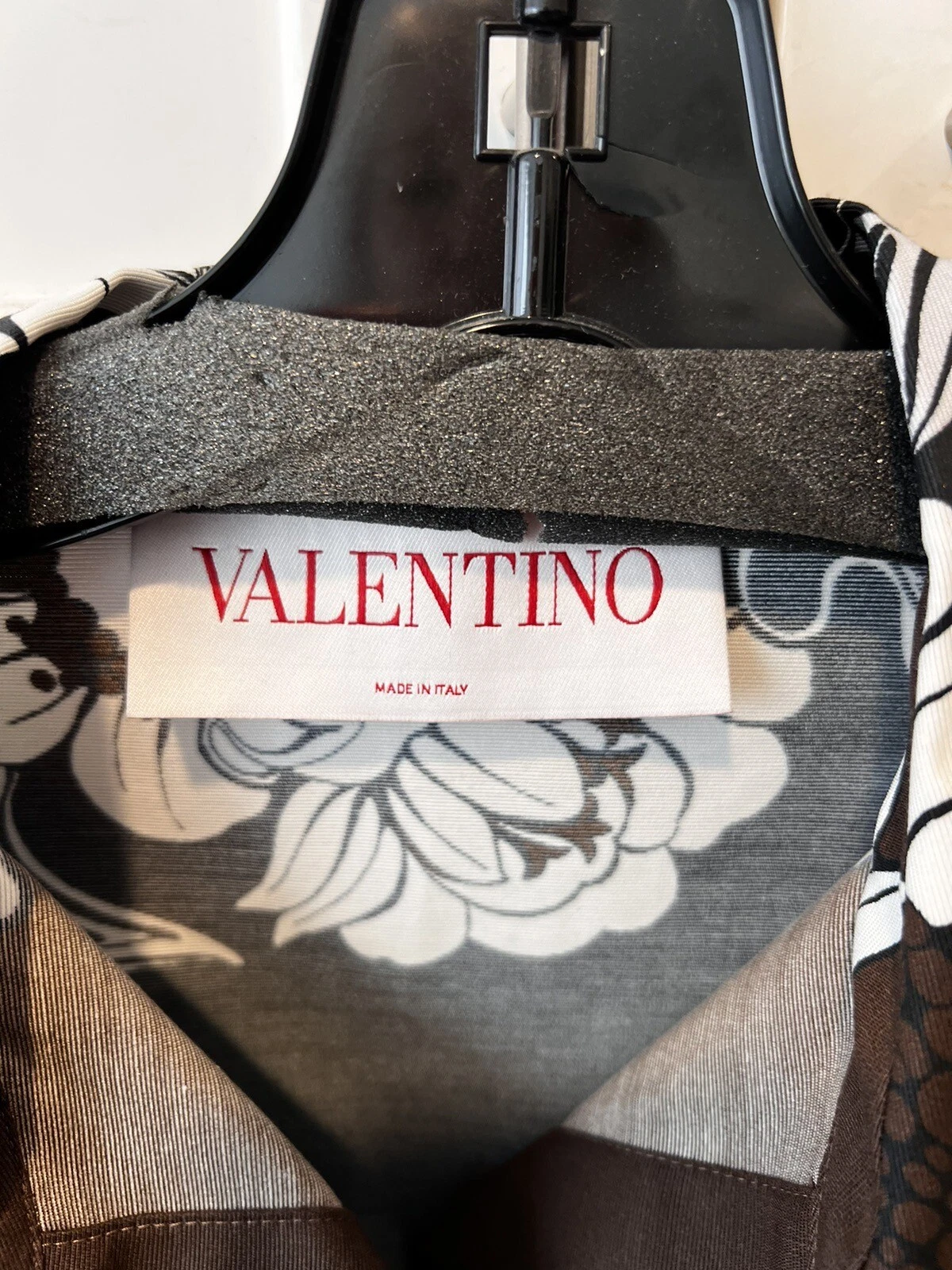 Mini abito floreale nuovo con etichette Valentino misto seta taglia 42