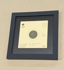 6x6 Black Picture Frame Displays 4x4 with Mat or 6x6 Without Wall Hanging Square