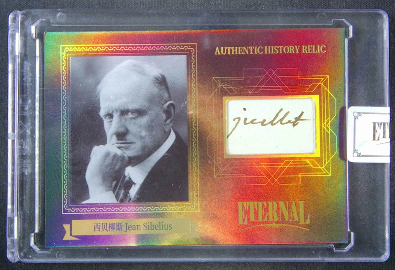 Jean Sibelius 2024 Eternal #/d 85/99 Factory Sealed Slab Relic Card Letter Patch