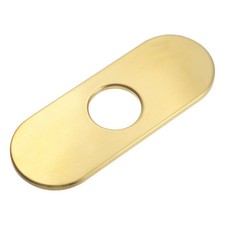 6 Inch Sink Faucet Hole Cover Stainless Steel Oval Sink Plate Gold