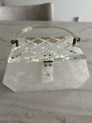 Vintage 1950's LUCITE Purse / Roban Feiner Co.