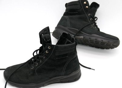 Waldläufer Schuhe Gr.37,5- Gr. 4,5 Damen Unisex  Leder Gefüttert,  Top 24,5 cm