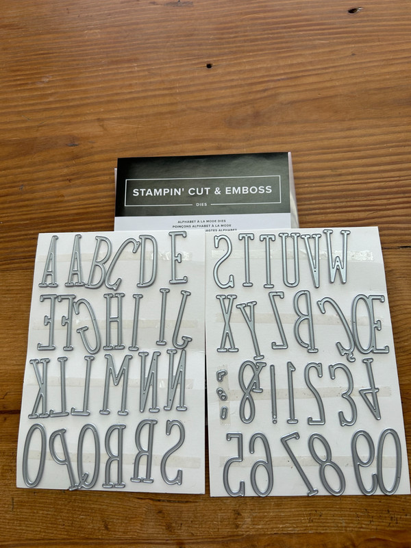 Stampin Up Alphabet Ala Mode Die set