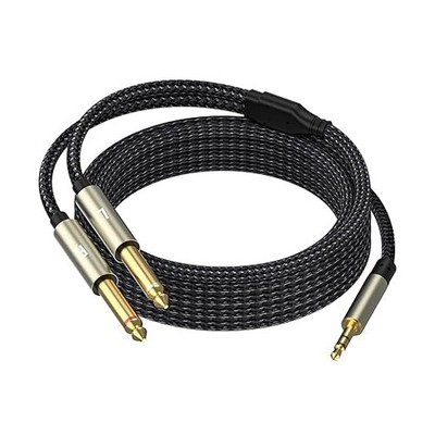 Jozzai 3.5mm Stereo Cable, Audio Cord, 10FT, 1/8 TRS to 10 FT - 1pcak, Black 