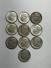10 SILVER Roosevelt Dimes, 90% SILVER