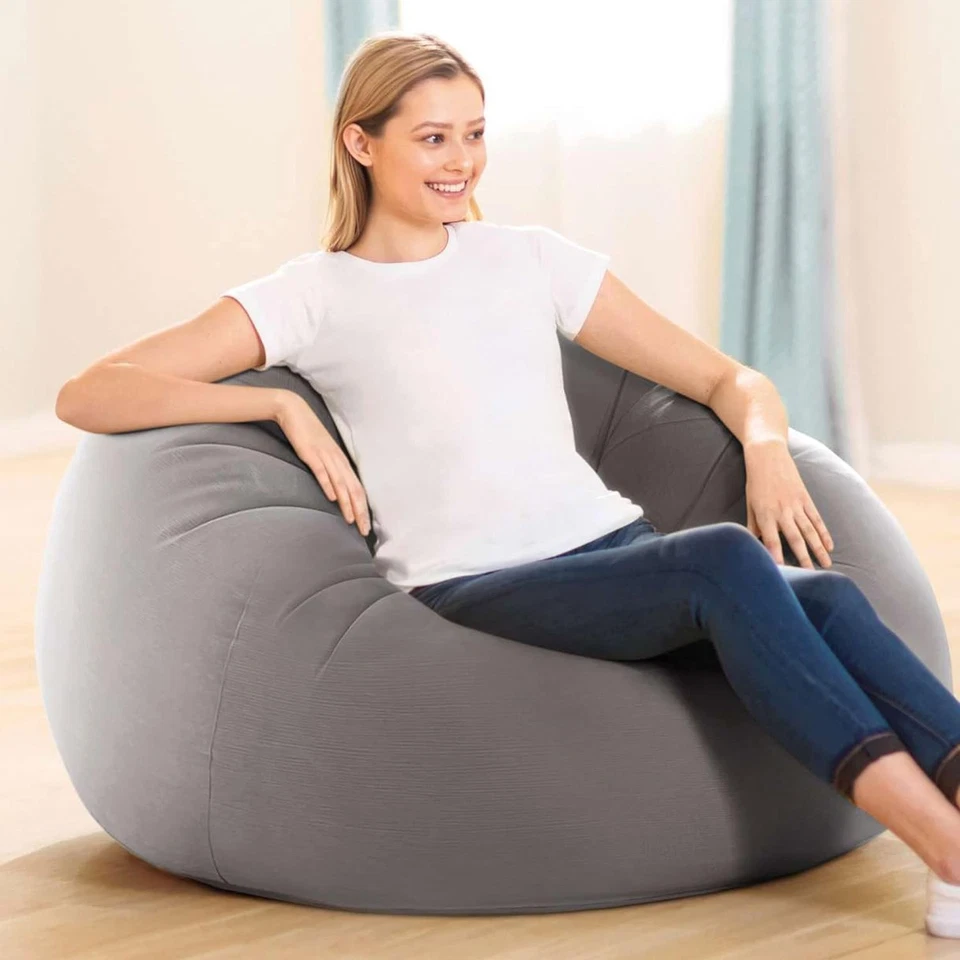 Sillón inflable bolsa sin frijoles 68579EP: flocado texturizado de pana - Du... Foto 4 de 4