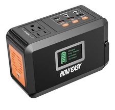 HOWEASY 120W Portable Power Station, 88WH Solar Generator, Lithium Battery Power