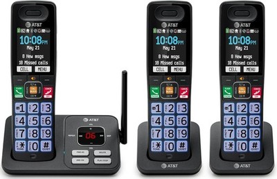 Sophisticated Cordless Phone System with Smart Call Blocker & Answering Machine