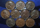 1932 D Lincoln Wheat Cent EF AU LOT Of 10 Coins {{{D356