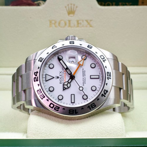 Rolex Explorer II 216570 42mm Oystersteel Polar White Dial Box Papers 2015