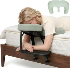 Bedside Massage Headrest Adjustable Portable Kit w Armrest Shelf  Breast Pillow