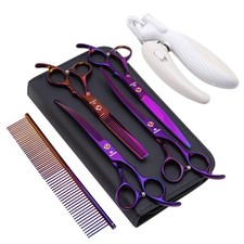 8.0 in 9CR Titanium Professional dog grooming scissors set,Grooming Scissors ...