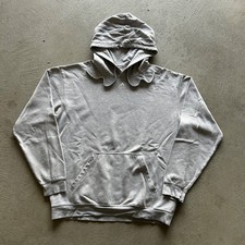 Vintage 90s Adidas Sweatshirt Size XL Gray Hoodie Center Logo Embroidered