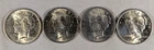 LOT OF 4 1922 P PEACE SILVER DOLLARS #13