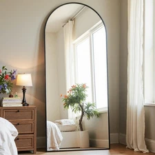 Arched Full Length Mirror, 57"X20" Large Floor Mirrors, Full Body Mirrors for...