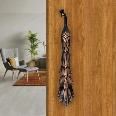 Poignée de porte d'entrée faite à la main belle poignée de porte en forme... - Photo 1/4