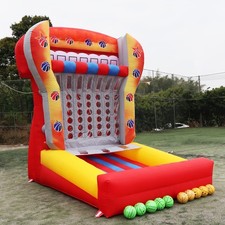 Giant 4 in a Row Connect Inflatable 4-to-Score Basketball Game with Blower